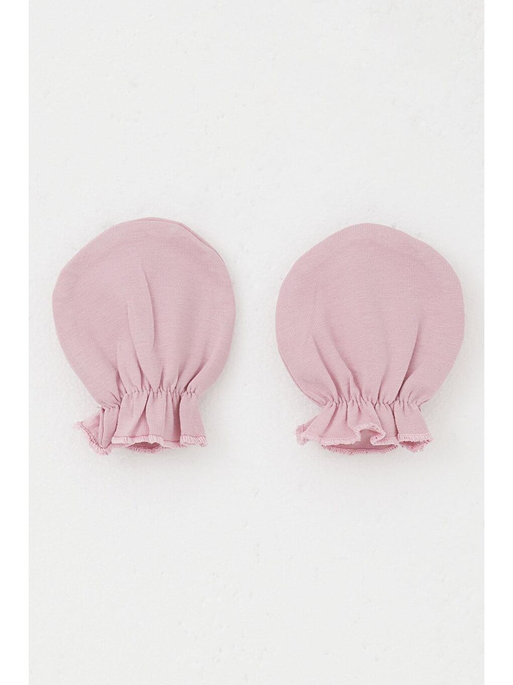 Pembe Yenidoğan Bebek Eldiven Basic Gülkurusu (7 X 9 Cm)-1