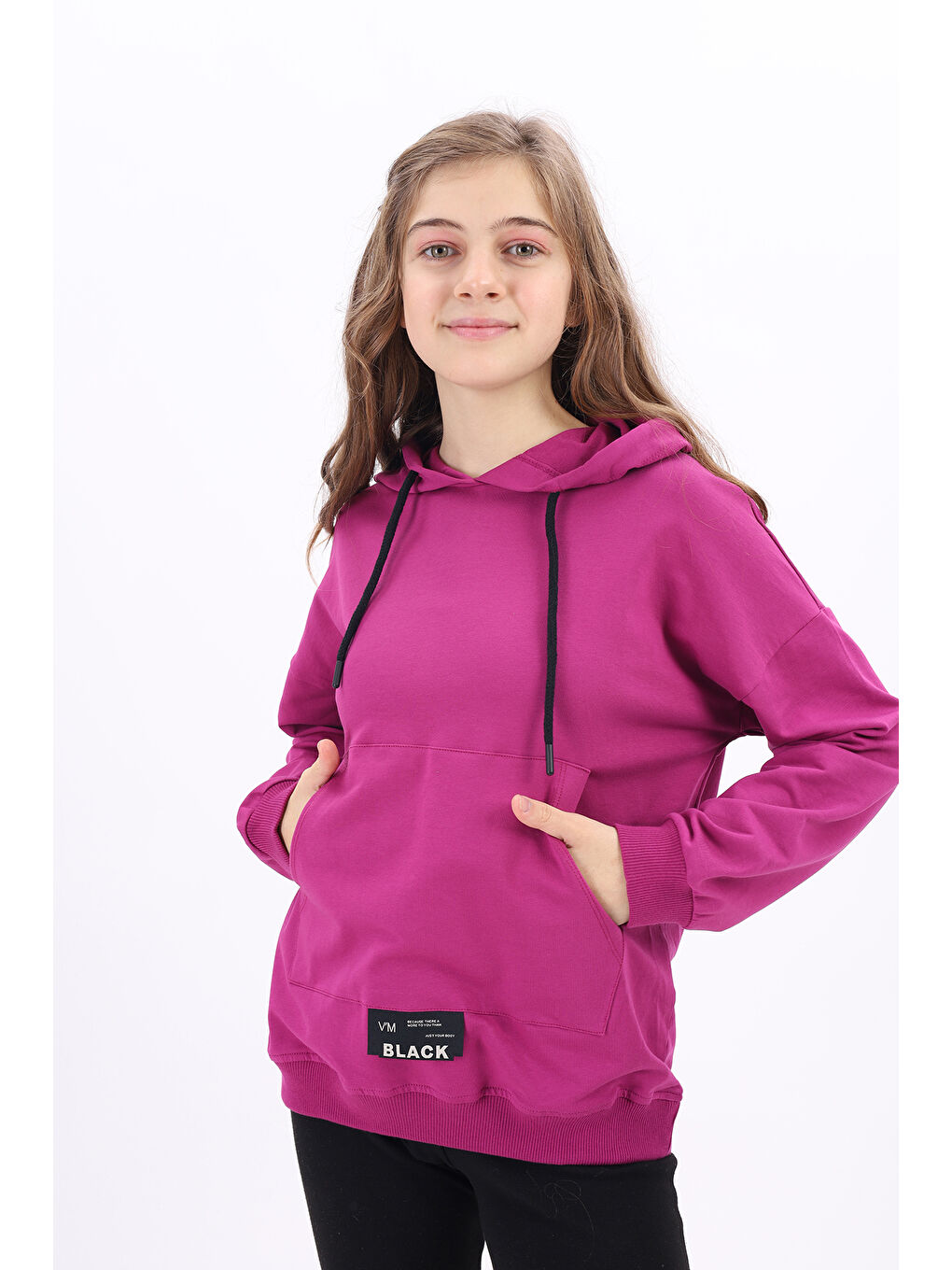 Mürdüm Kız Çocuk Sweatshirt-2