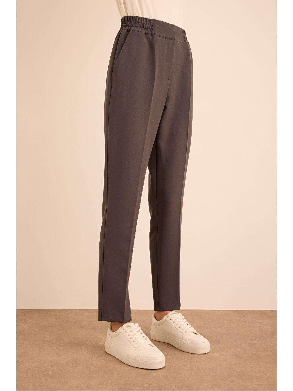 Antrasit Basic Pantolon-2