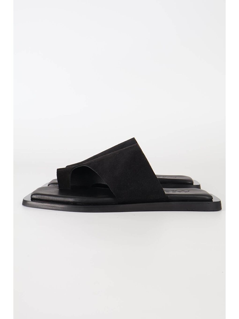 Kadın Süet Siyah Terlik 2221-1