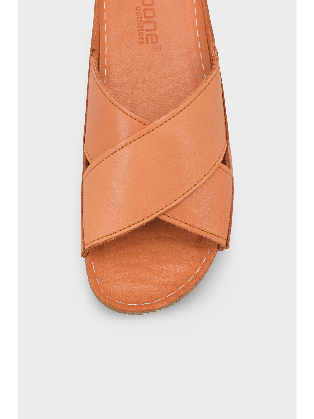 Kahverengi Sophi Hakiki Deri Soft Konfor Kadın Terlik-2