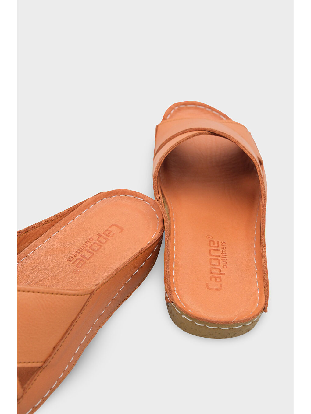 Kahverengi Sophi Hakiki Deri Soft Konfor Kadın Terlik-3