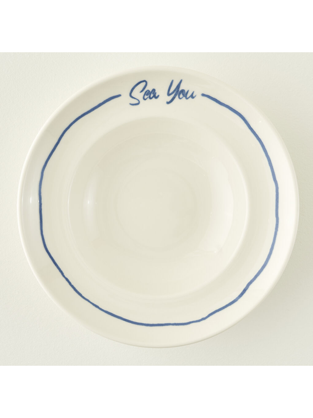 Marine Porselen Makarna Tabağı Mavi (27 cm)