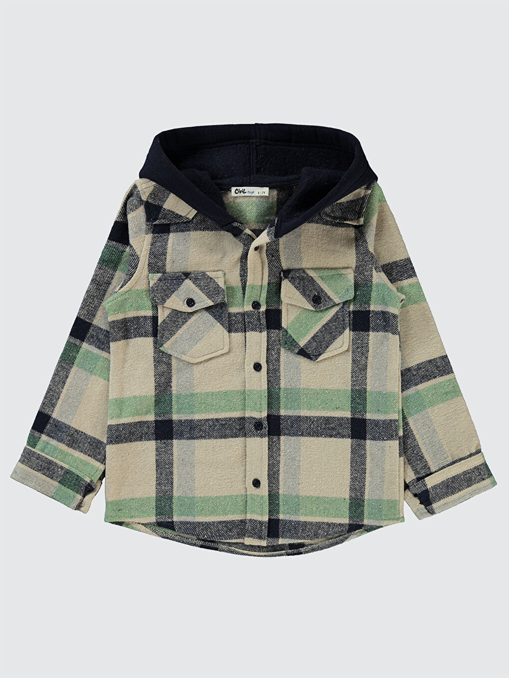 Boys Erkek Çocuk Gömlek 10-13 Yaş Haki