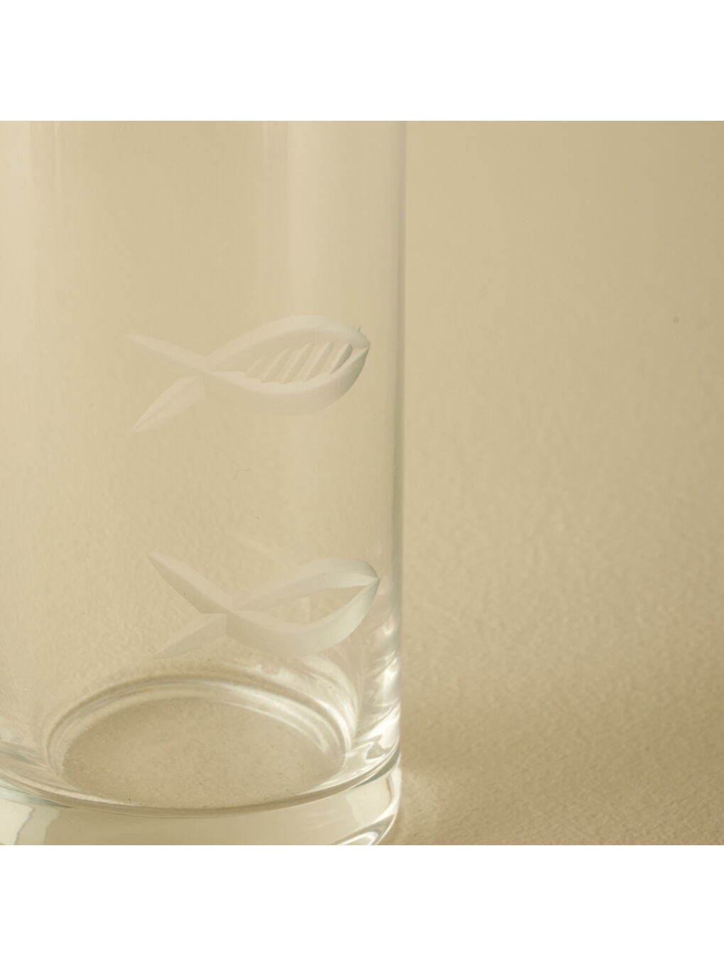 Bej Marine Kesme 6 lı Bardağı Naturel  (180 cc)-1