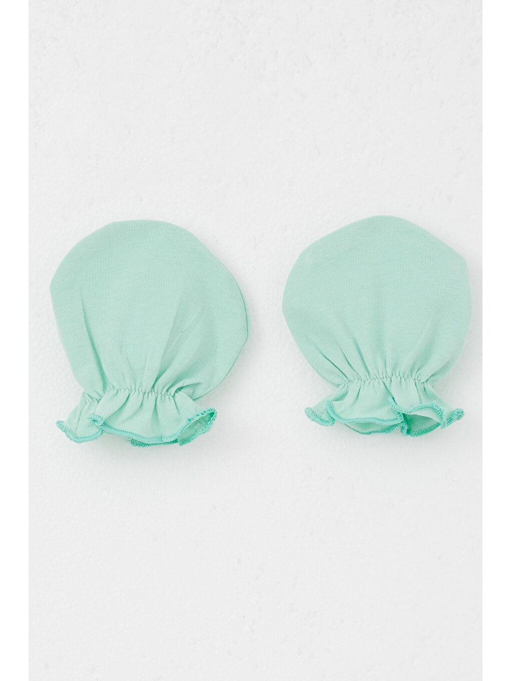 Turkuaz Yenidoğan Bebek Eldiven Basic Su Yeşili (7 X 9 Cm)