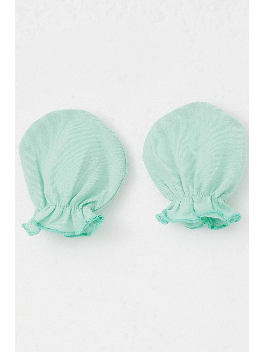 Turkuaz Yenidoğan Bebek Eldiven Basic Su Yeşili (7 X 9 Cm)-2