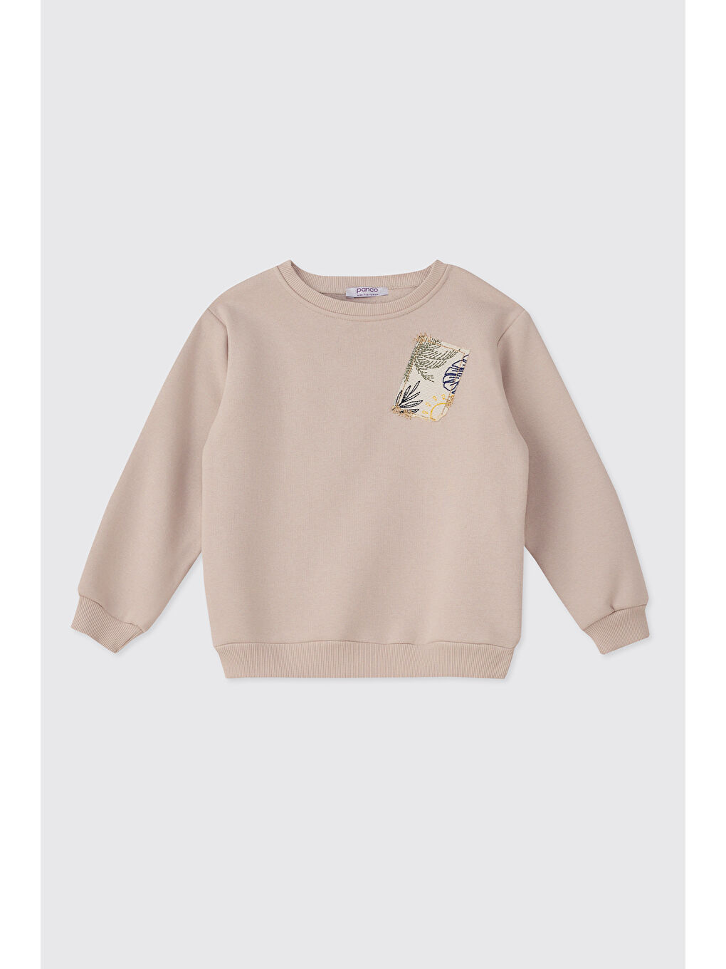 Bej Kız Çocuk Taş Sweatshirt