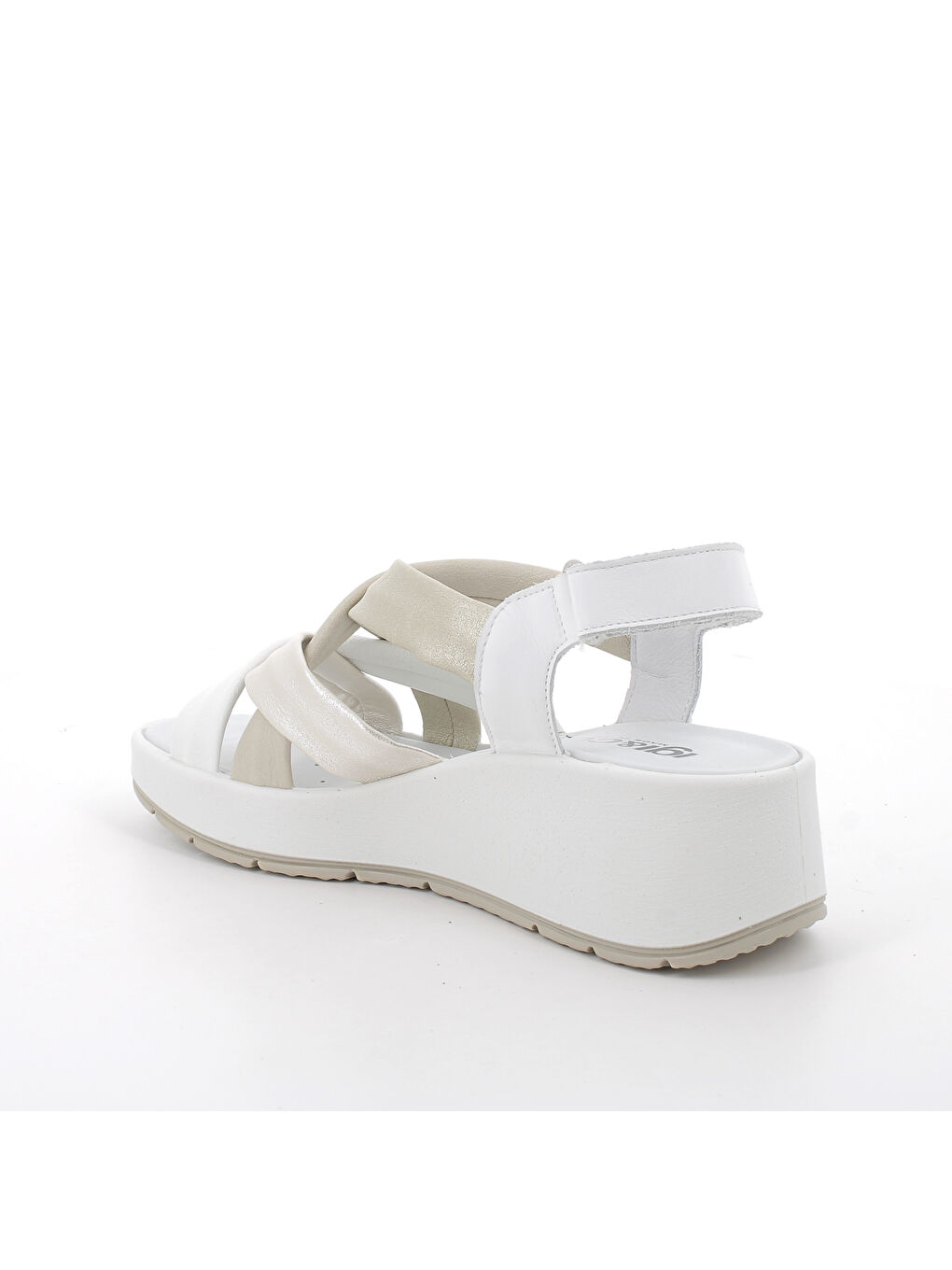 Beyaz Kadın Sandalet 7666722 DCR 76667 SI.NAPPA BOTTAL Bianco Platino-2