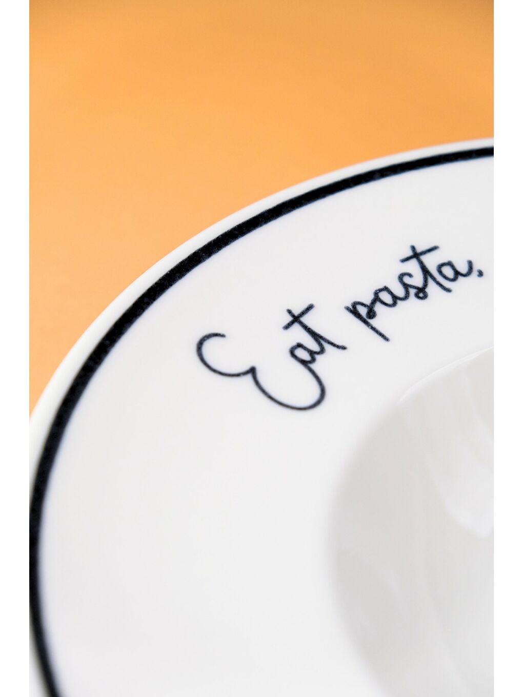 Beyaz Motto Makarna Tabağı Seti 4 lü 29x5,5x4cm-1