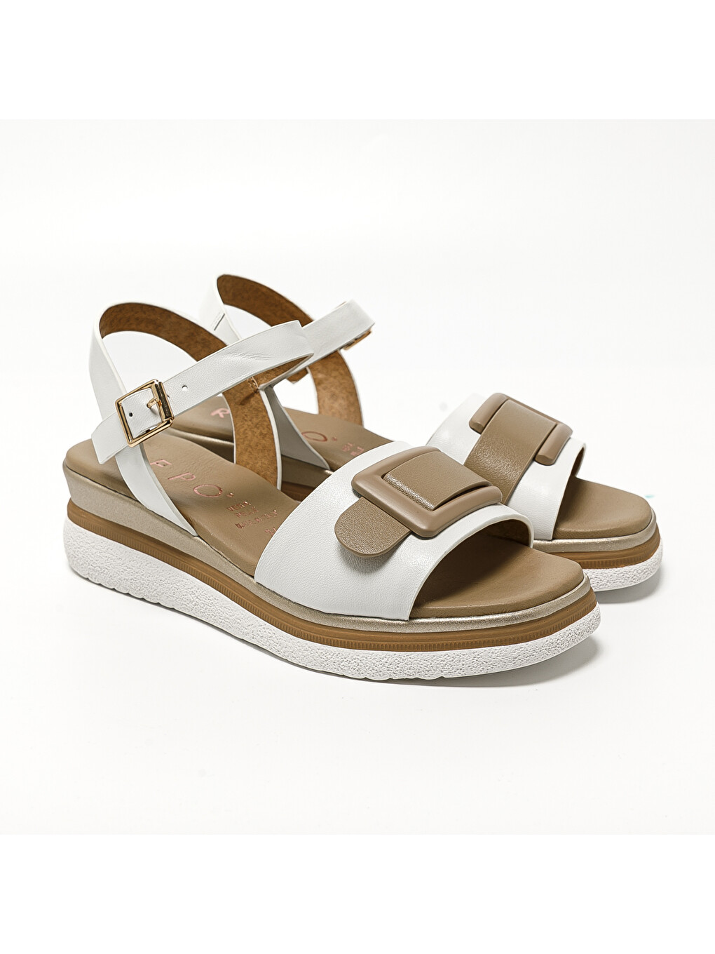 Beyaz Kadın Sandalet 10218-E5 Bianco-2