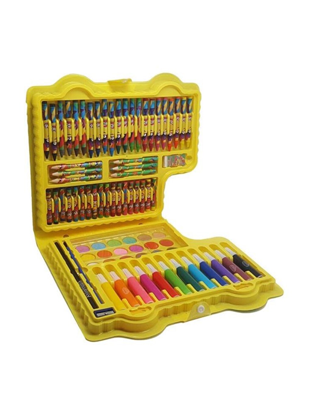 Boya Ve Aktivite Seti 64 Parça 1 Paket Play Doh Kırtasiye Seti Kuru Boya Sulu Boya Pastel Boya Keçel-1