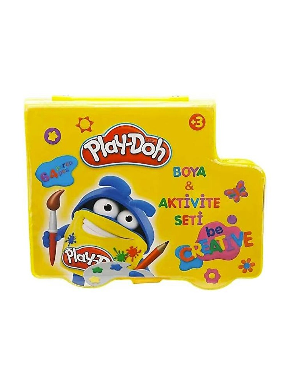 Boya Ve Aktivite Seti 64 Parça 1 Paket Play Doh Kırtasiye Seti Kuru Boya Sulu Boya Pastel Boya Keçel-2