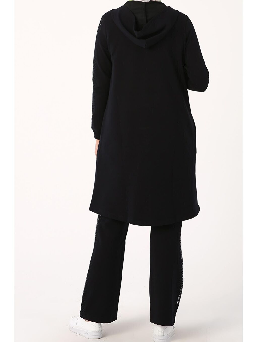 Lacivert Baskılı Fileli Eşofman Takımı-4