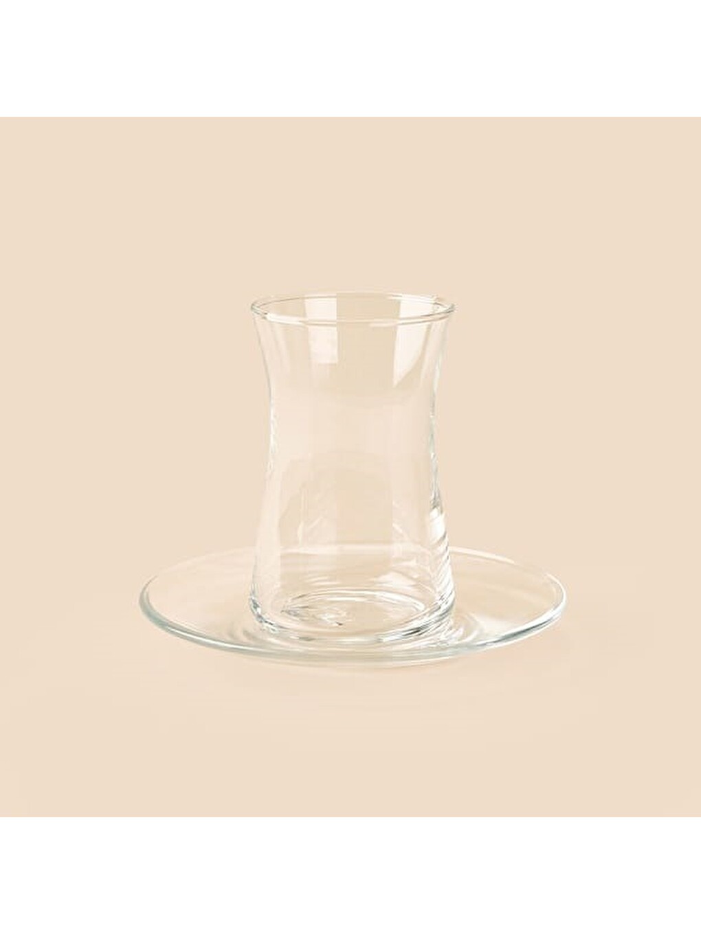 Renksiz Heybeli 4 Kişilik 8 Parça Çay Takımı - Şeffaf - 160 Ml-1