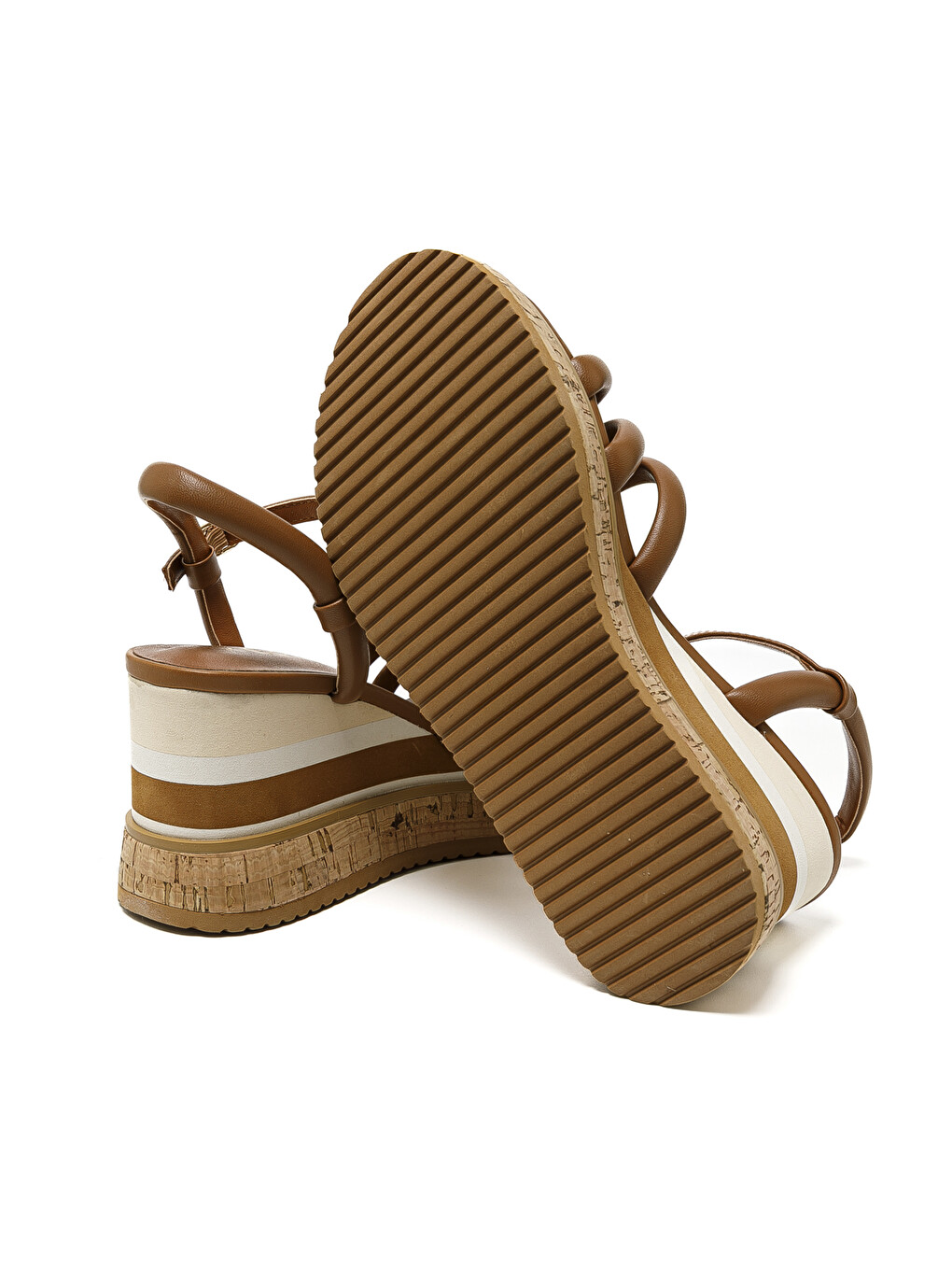 Kahverengi Kadın Sandalet 63201-E5 Cuoio-5