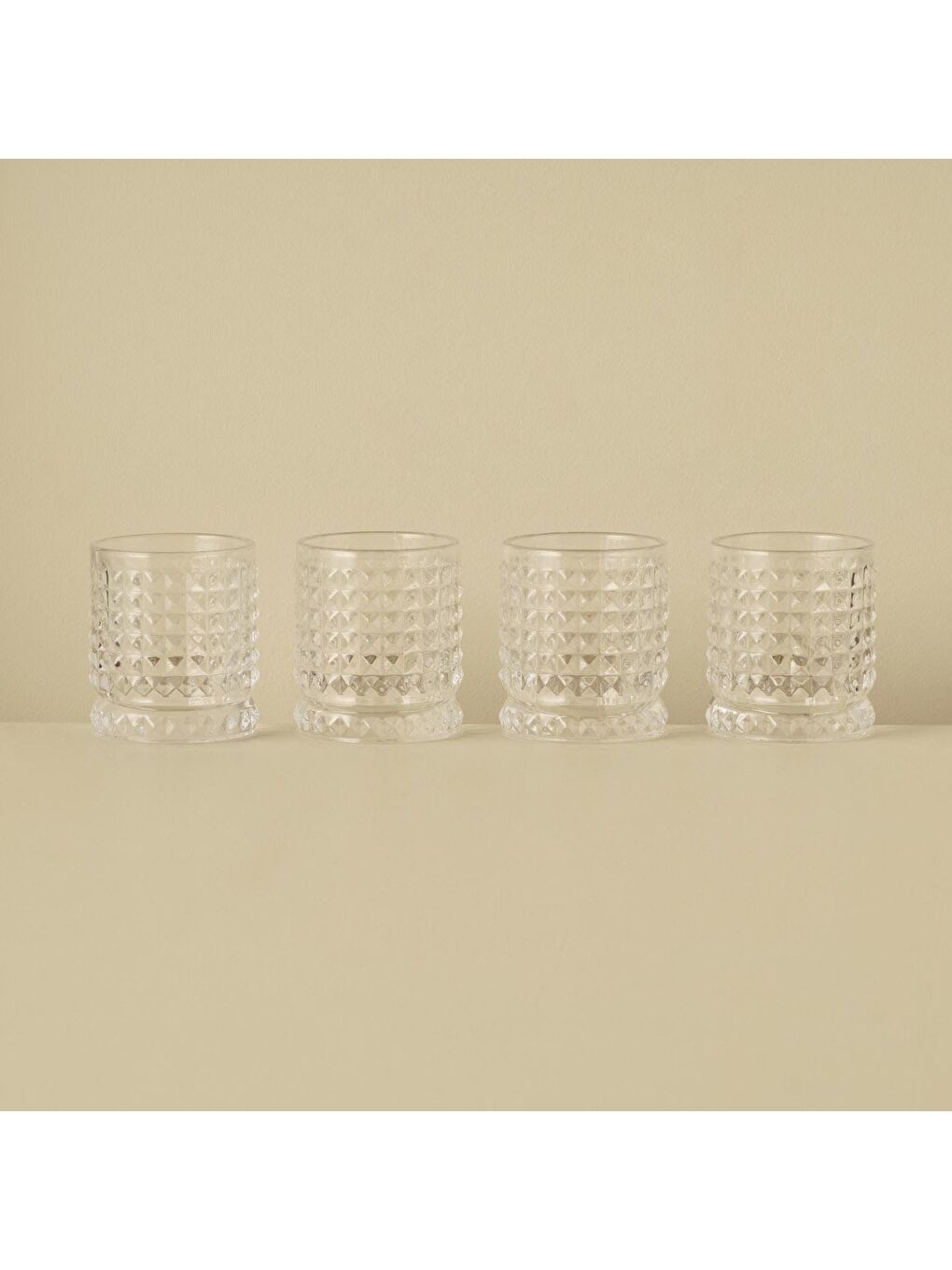 Renksiz Vera Bardak 4'lü Naturel