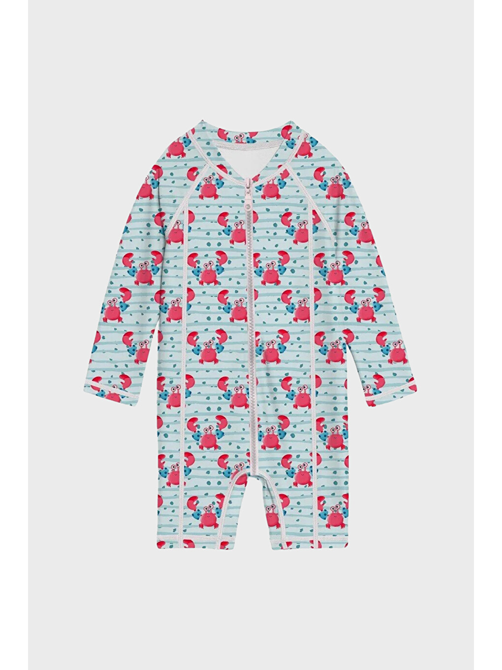 Mavi Jimmy Long Sleeve Desenli Uv Korumalı Mayo Sm2681001302