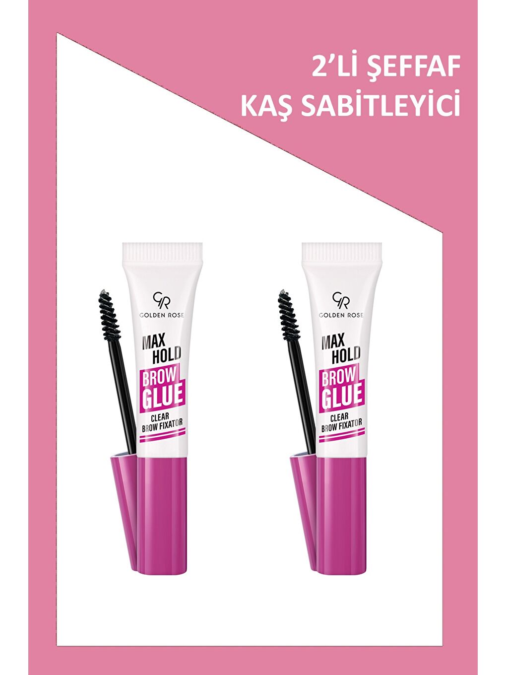 Max Hold Brow Glue - Şeffaf Kaş Sabitleyici 2'li Set