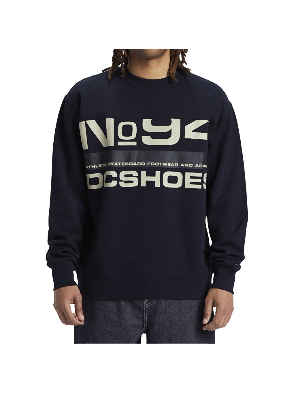 Erkek Fleece Static 94 Crew Lacivert-1