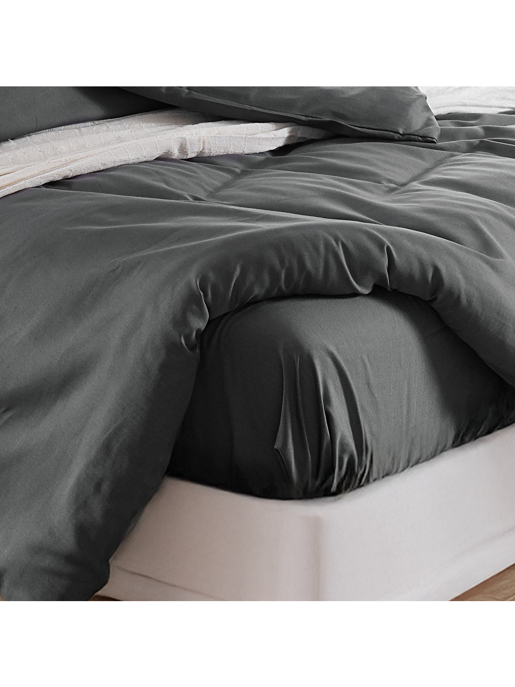 Gri Paint Nevresim Takımı Çift Kişilik D.Boya Füme-1