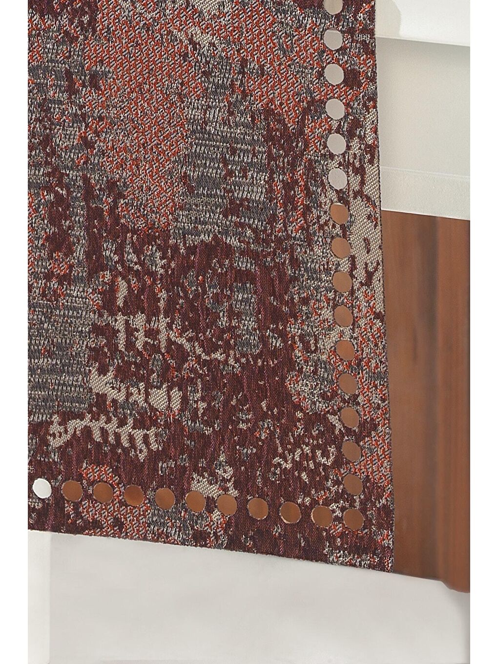 ÖZENEV Bordo Runner Amerikan Servis Masa Örtüsü 40x140 Cm Riyad-02 - 3