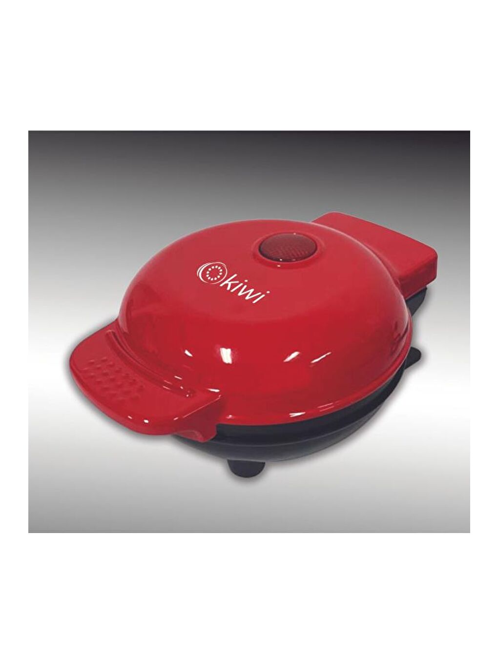 MİNİ Ksm-2400W Yapışmaz Plakalı Waffle Makinesi Kırmızı-2