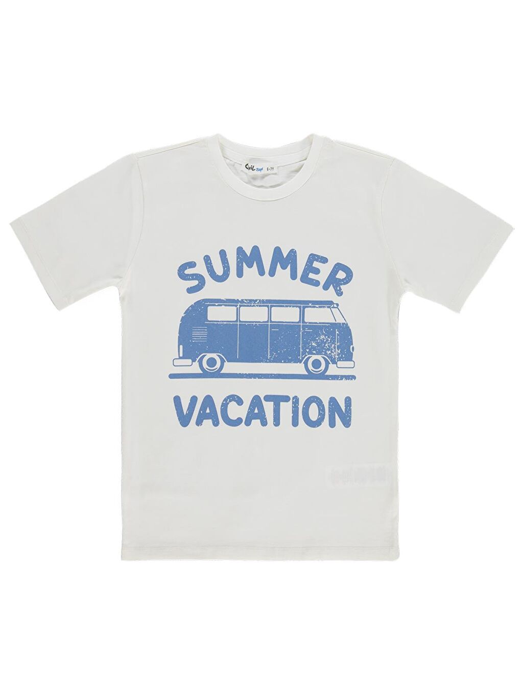 Boys Kapüşonlu Tişörtlü 6-9 Yaş Gömlek - Mavi-1