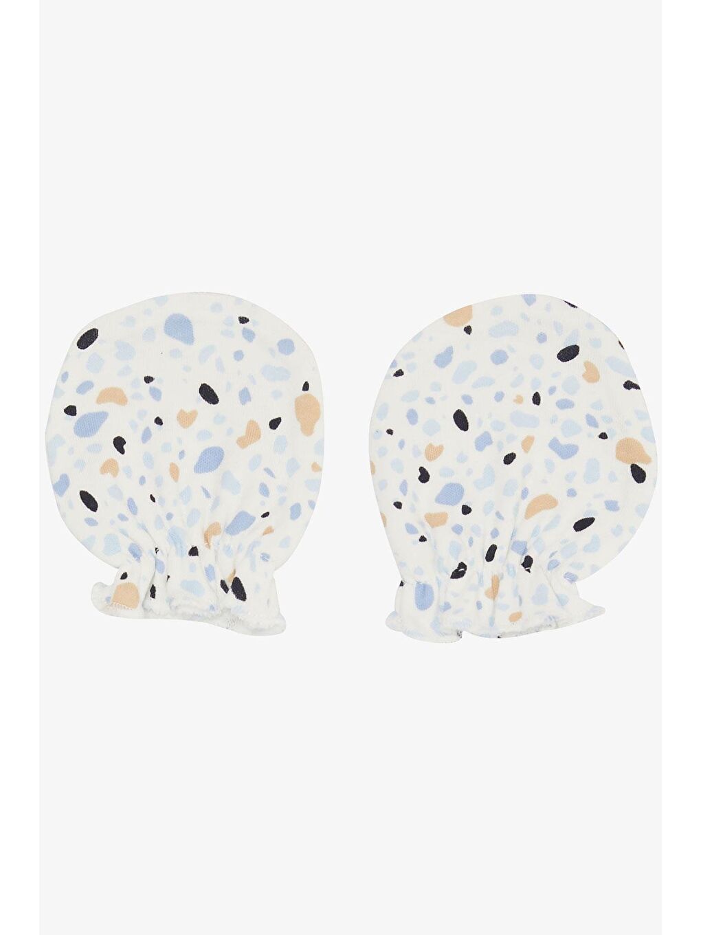 Yenidoğan Bebek Eldiven Desenli Beyaz (7 X 9 Cm)