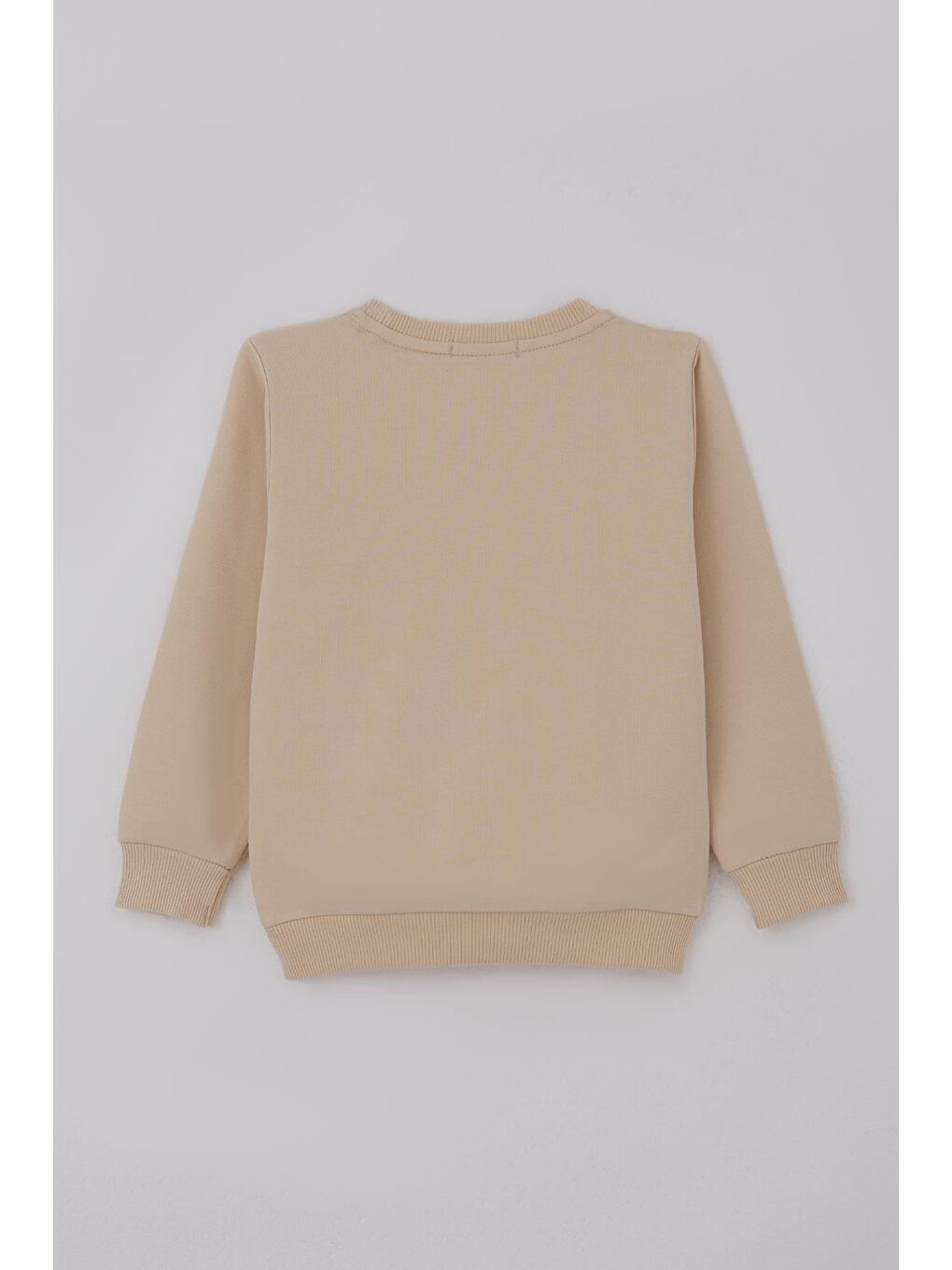 Kız Çocuk Eşofman Takımı Çiçek Baskılı Pantolonu Çima Dikiş Detaylı Bej (3-7 Yaş)-4