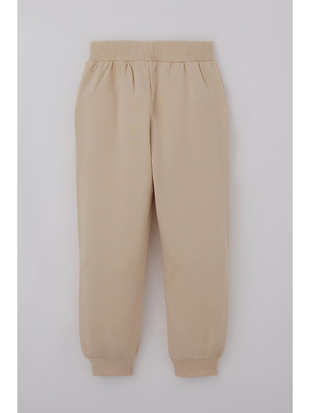 Kız Çocuk Eşofman Takımı Çiçek Baskılı Pantolonu Çima Dikiş Detaylı Bej (3-7 Yaş)-5