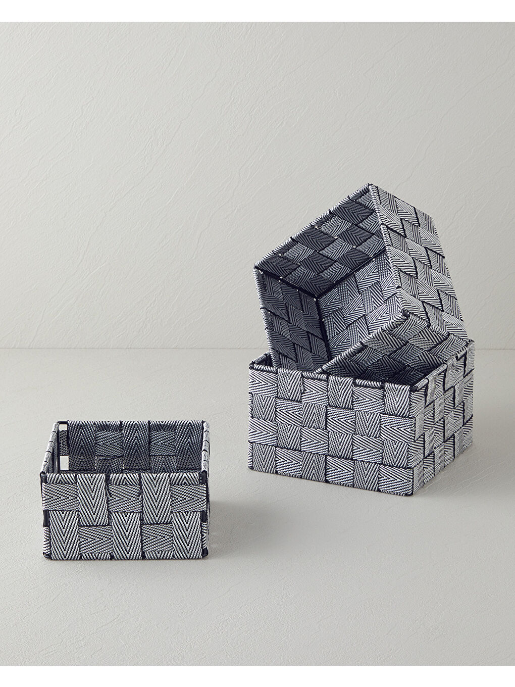 Shine Sepet 17x17x10 Siyah - Beyaz-2