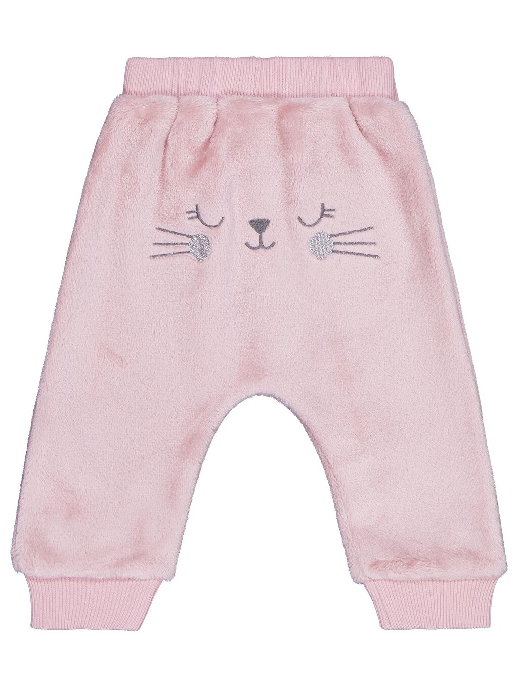 Pembe Baby Bel Fiyonklu Meow Nakışlı 6-18 Ay Eşofman Altı - Lila-1