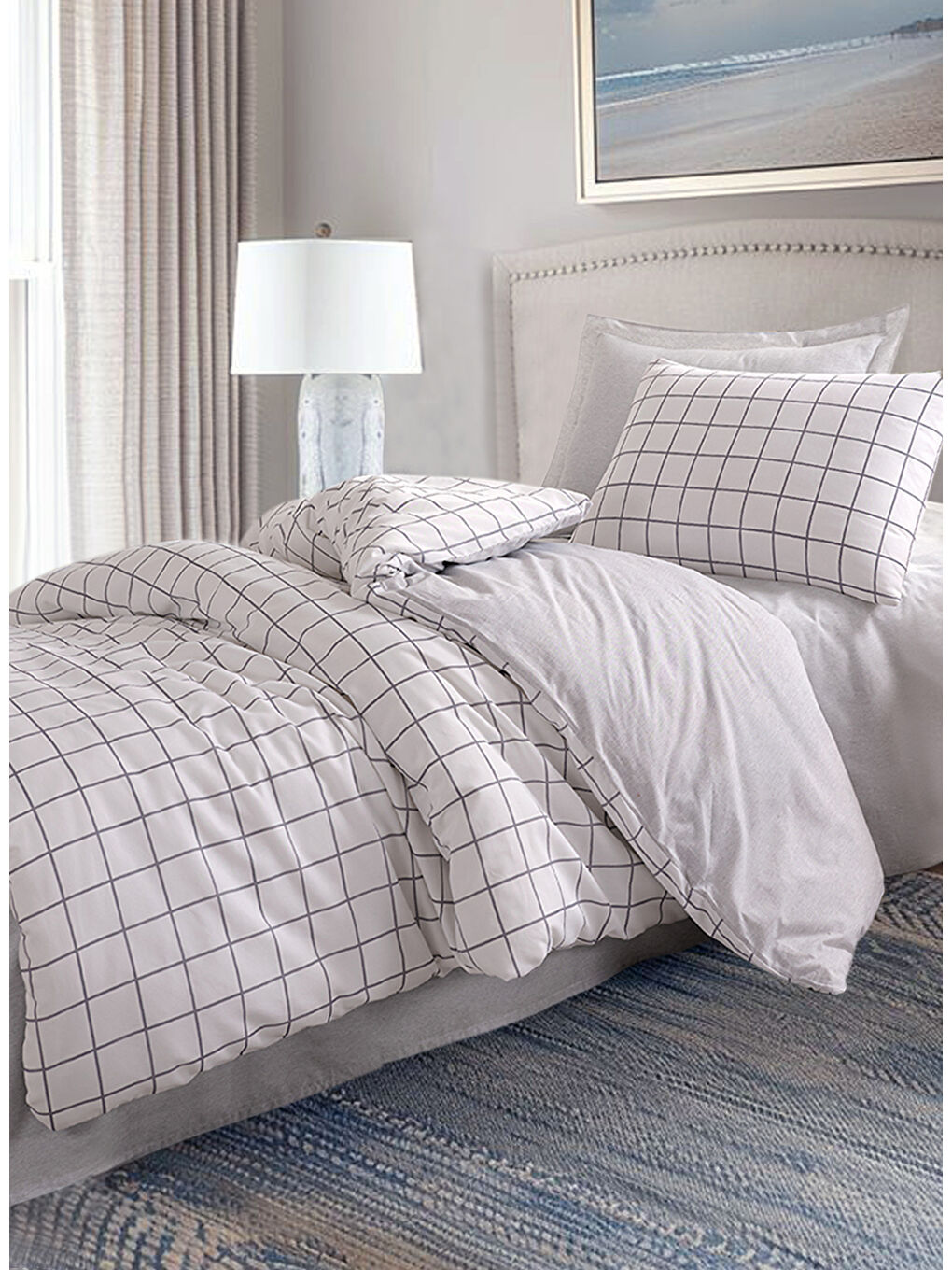 Kolay Ütülenir Nevresim Takımı Tek Kişilik Artus Gri-1