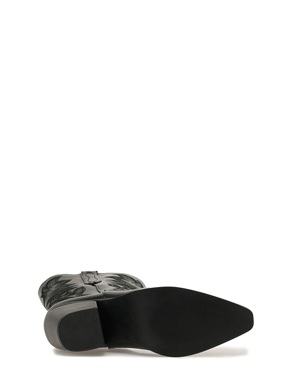 24K-1002 5PR Siyah Kadın Kovboy Bot-5