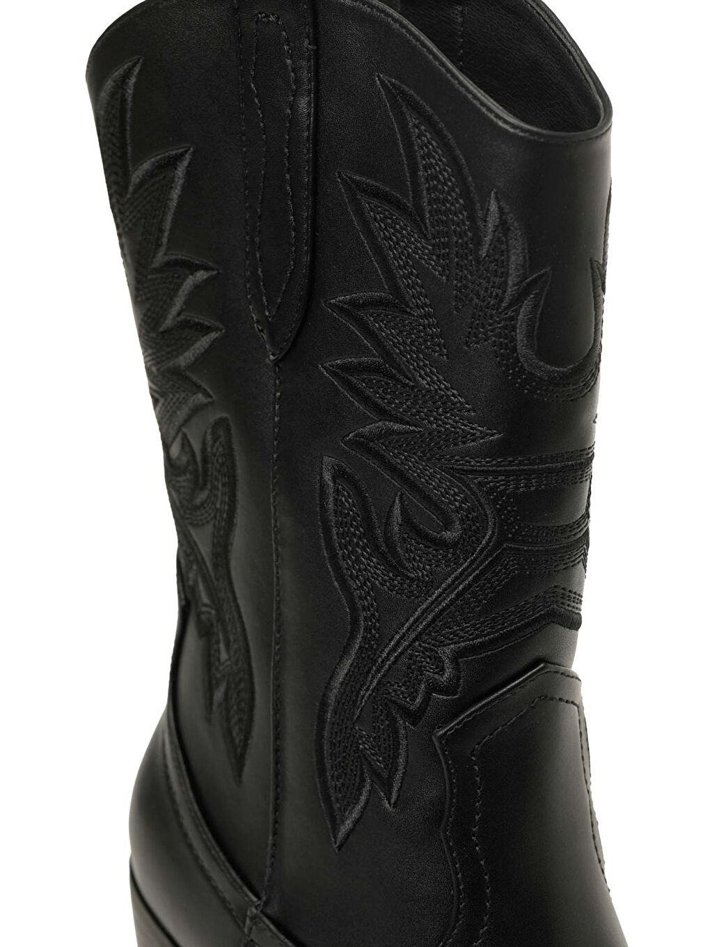 24K-1002 5PR Siyah Kadın Kovboy Bot-6