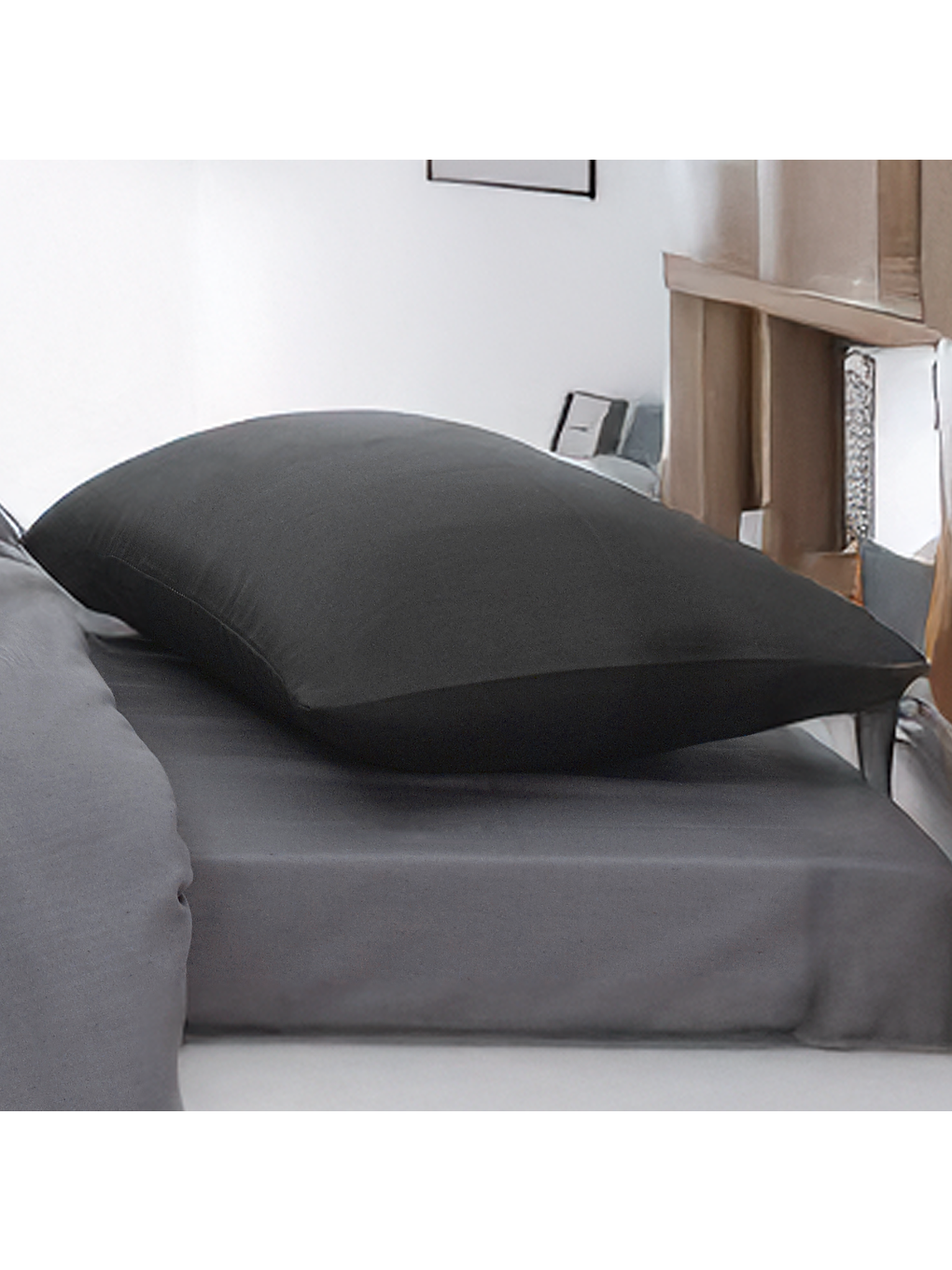 Paint Nevresim Takımı Tek Kişilik Mix Siyah-Füme-2