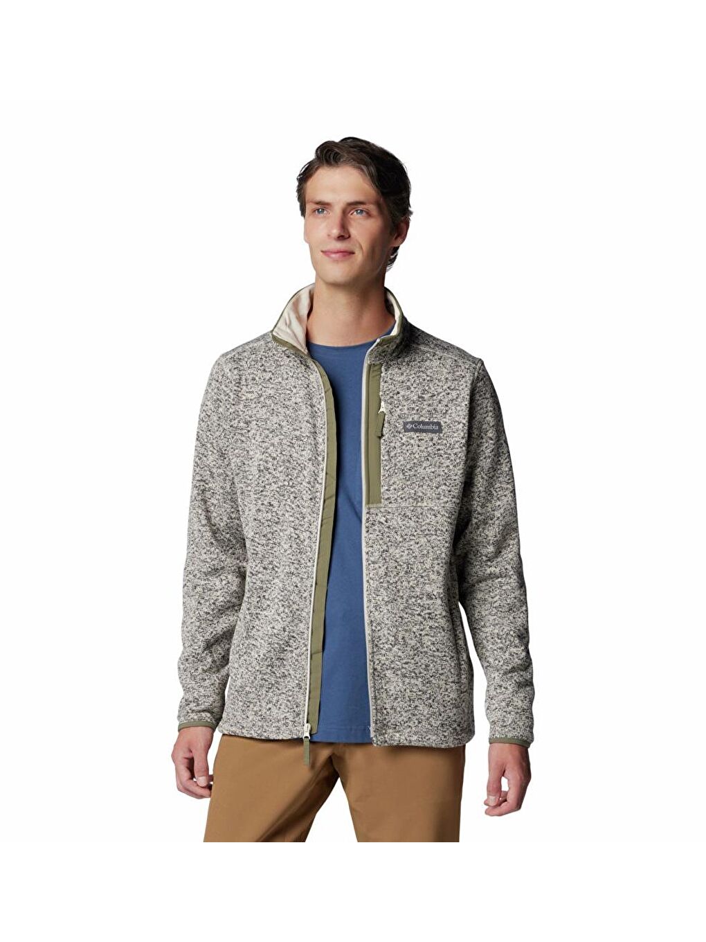 Columbia Ekru Sweater Weather™ Fleece Full Zip Erkek Tam Fermuarlı Polar Üst AO9845 - 3