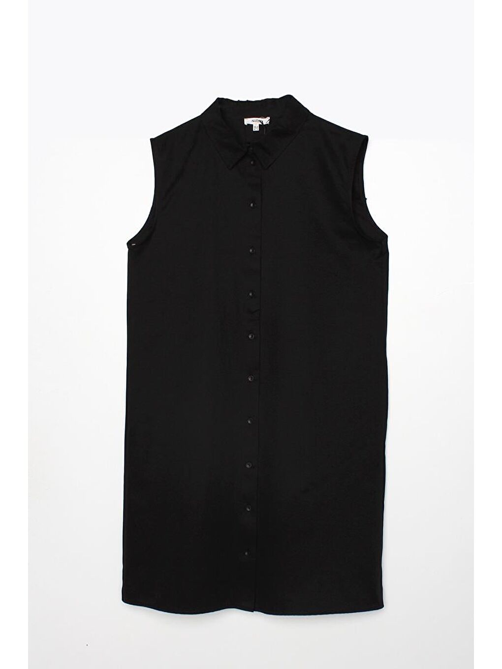 Siyah-Kolsuz Gömlek Tunik-5