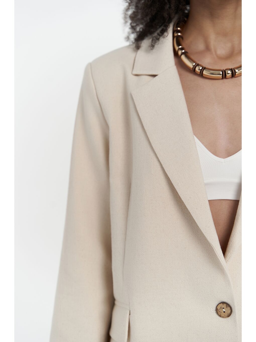 Bohemai Juba Bej Basic Blazer - 6