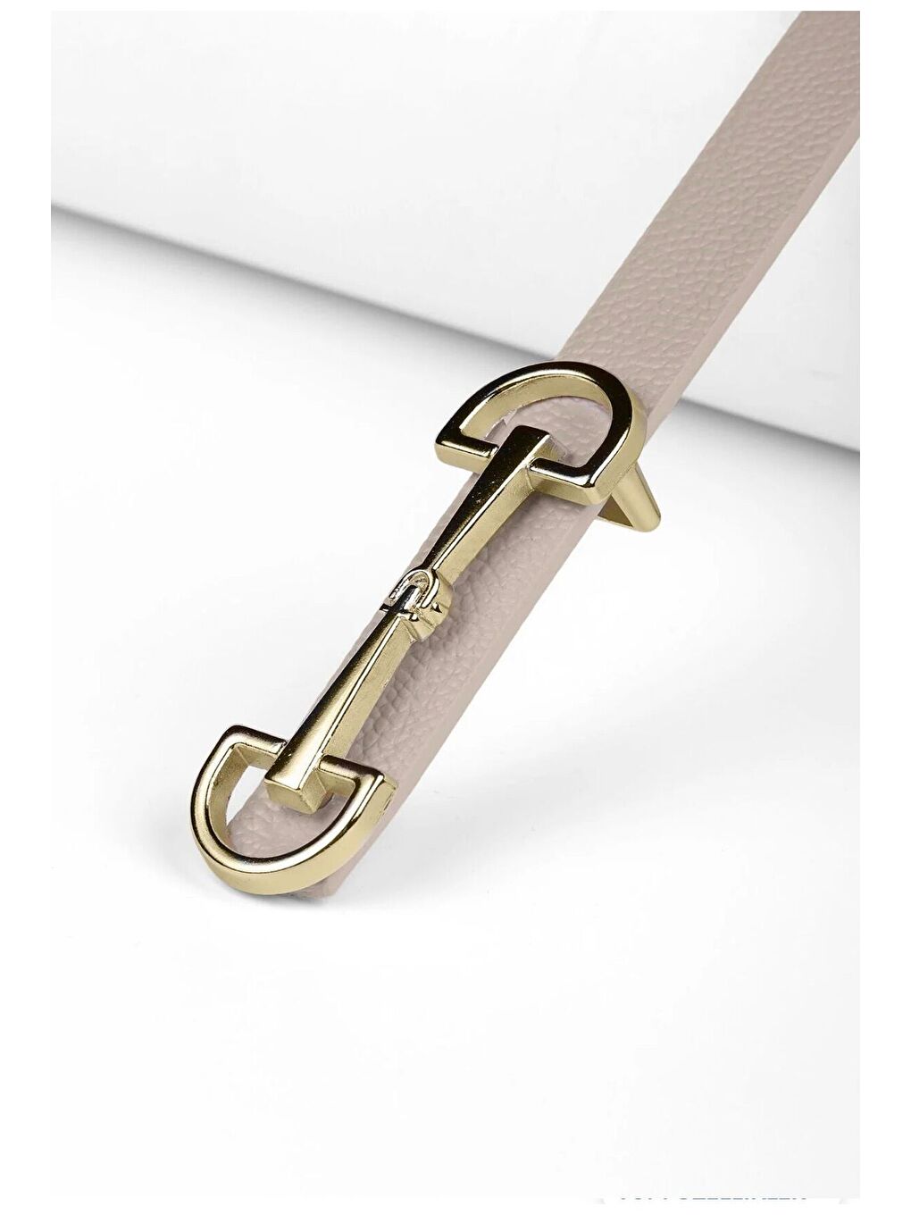 Uzun Tokalı Bej İnce Kadın Kemeri Ceket Kemeri, Gömlek Kemeri, Elbise Kemeri KMR001 BEJ-5