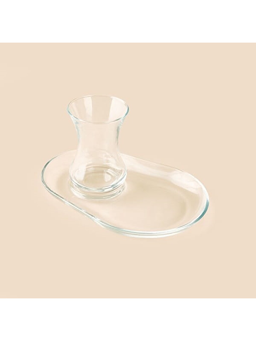 Renksiz İncebelli 2 Kişilik 4 Parça Çay Takımı - Şeffaf - 125 Ml-2