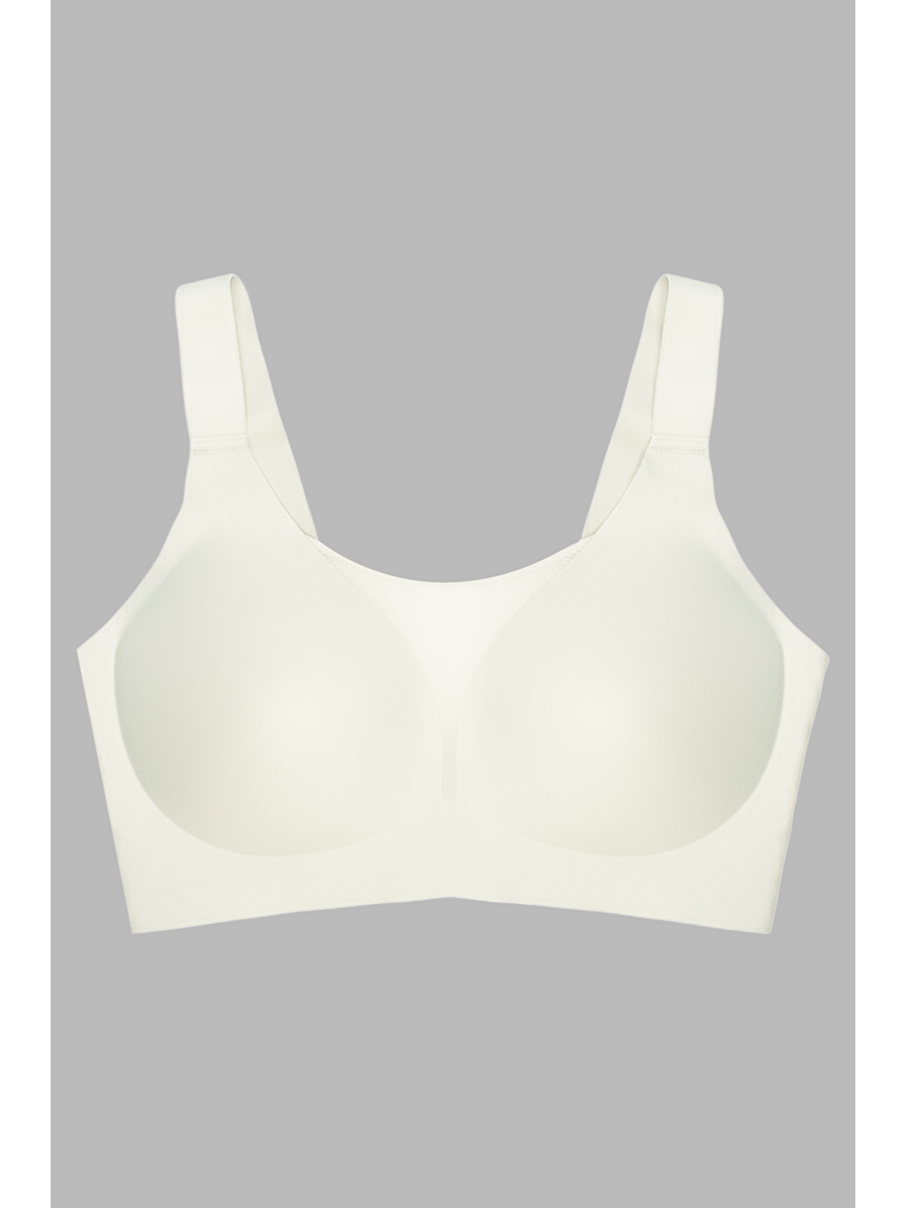 Ekru Seamless Bra - Forme | Krem Lazer Kesim Dikişsiz Toparlayıcı Büyük Tüllü Beden Kadın Sütyen