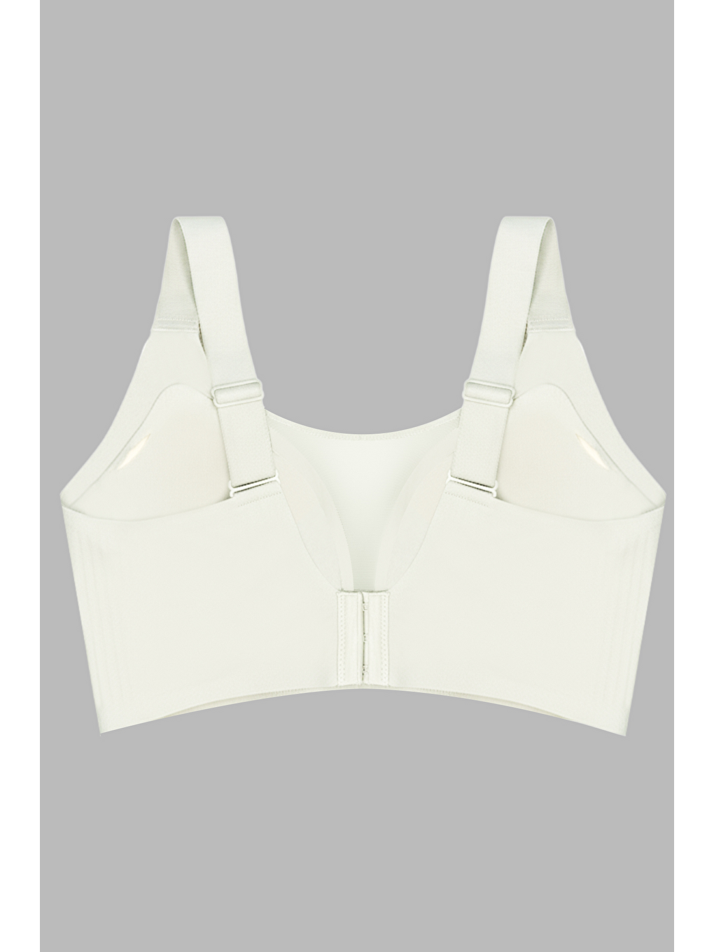 Ekru Seamless Bra - Forme | Krem Lazer Kesim Dikişsiz Toparlayıcı Büyük Tüllü Beden Kadın Sütyen-1