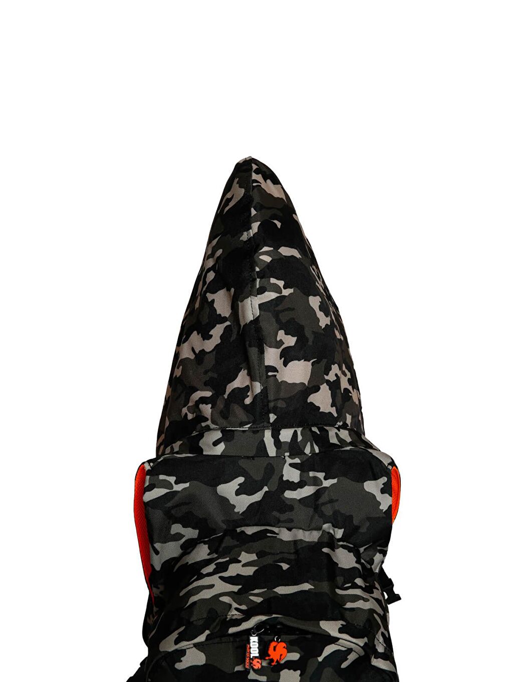 Morikukko Karışık Camo Neon Orange Çıkabilir Kapüşonlu Sırt Anaokulu Çantası - 4