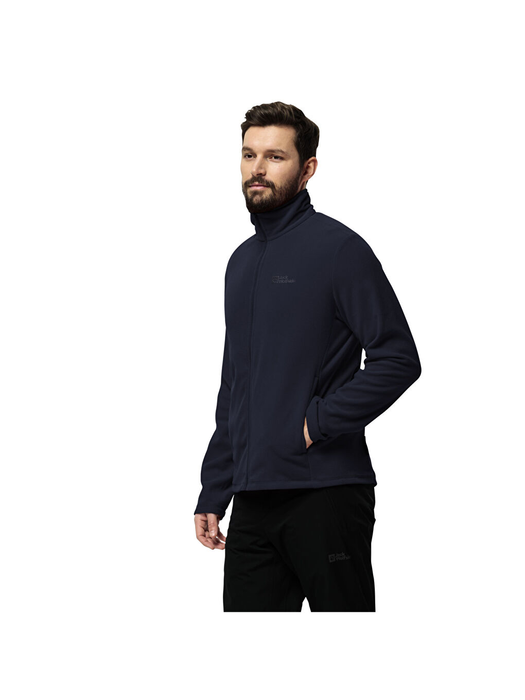 Lacivert Taunus Fz Erkek Turuncu Polar Fermuarlı Sweatshirt