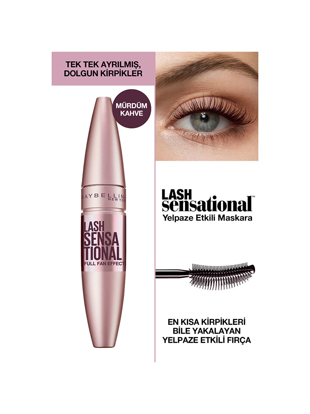 Lash Sensational Maskara - Burgundy Brown-1