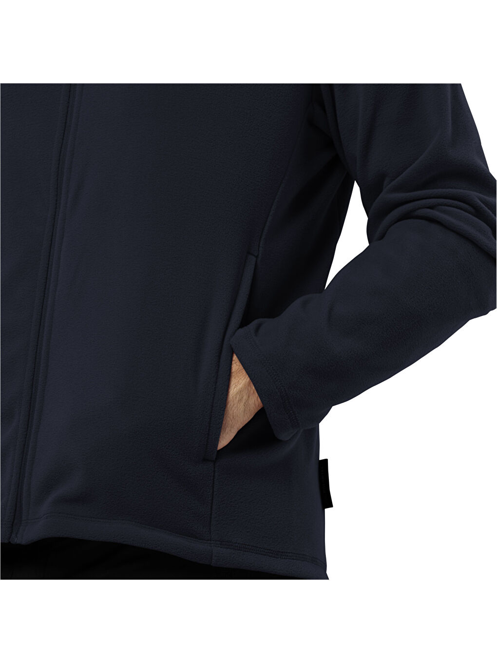 Lacivert Taunus Fz Erkek Turuncu Polar Fermuarlı Sweatshirt-3