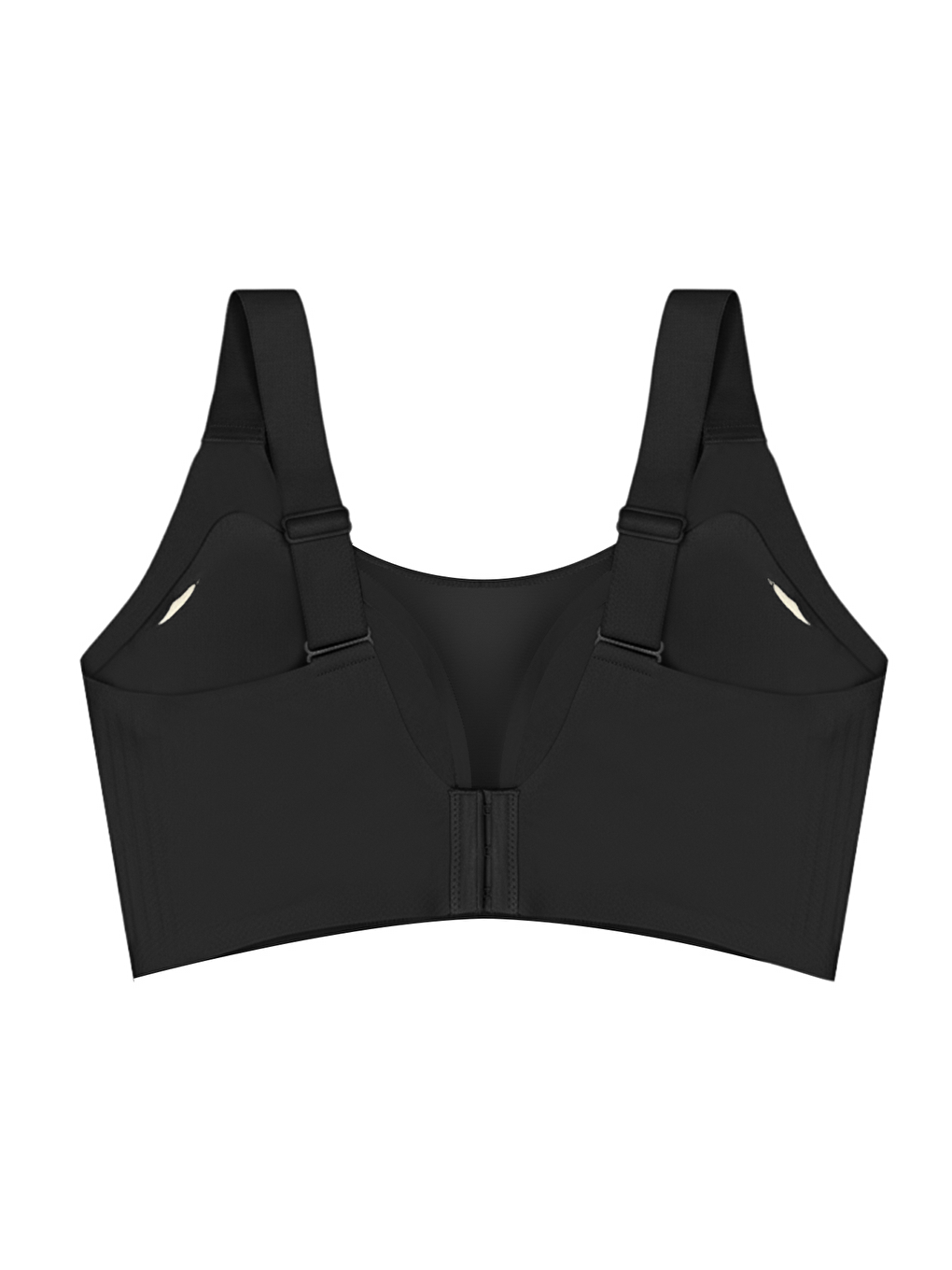 Seamless Bra - Forme | Siyah Lazer Kesim Dikişsiz Toparlayıcı Büyük Tüllü Beden Kadın Sütyen-1