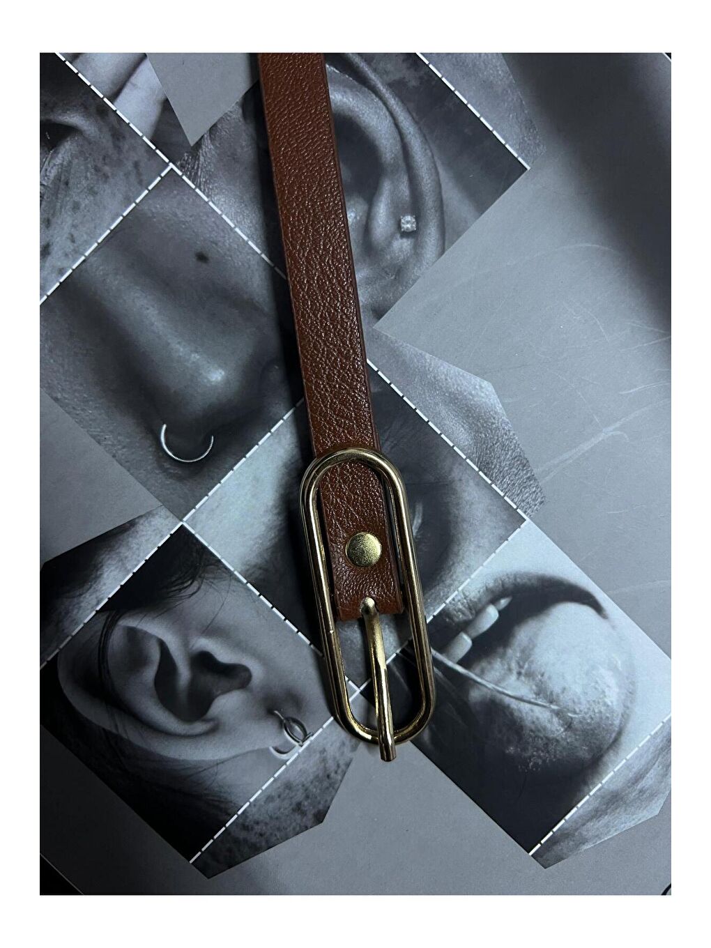 Kahverengi Uzun Tokalı Kahve İnce Kadın Kemeri Ceket Kemeri, Gömlek Kemeri, Elbise Kemeri KMR003 KAHVERENGI-4